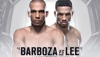 Kevin Lee загрява по интересен начин за ритниците на Edson Barboza 