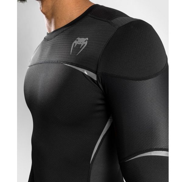 Рашгард - Venum Tempest 2.0 Rashguard Long Sleeves – Black/Grey​