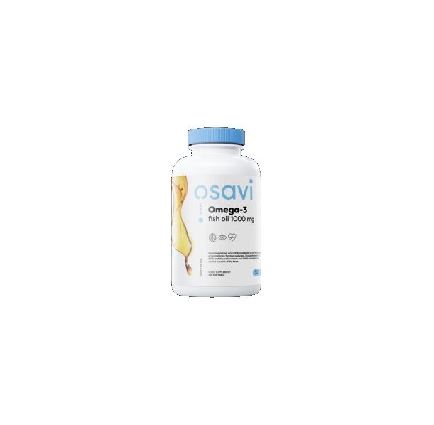 Osavi - Omega 3 Fish Oil 1000 mg / Lemon Flavor / 180 Гел капсули, 90 дози