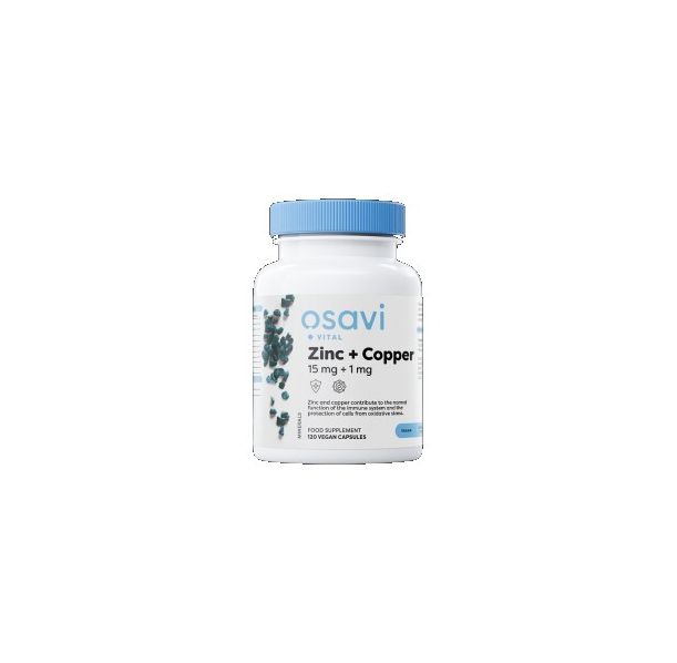 Osavi - Zinc + Copper | L-OptiZinc® / 120 капсули, 120 дози