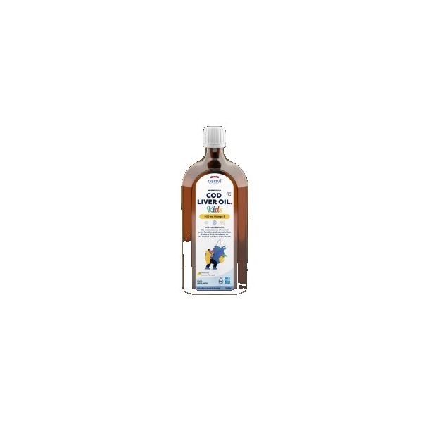 Osavi - Norwegian Cod Liver Oil Kids | Lemon Flavored Liquid Omega / 500 мл, 200 дози