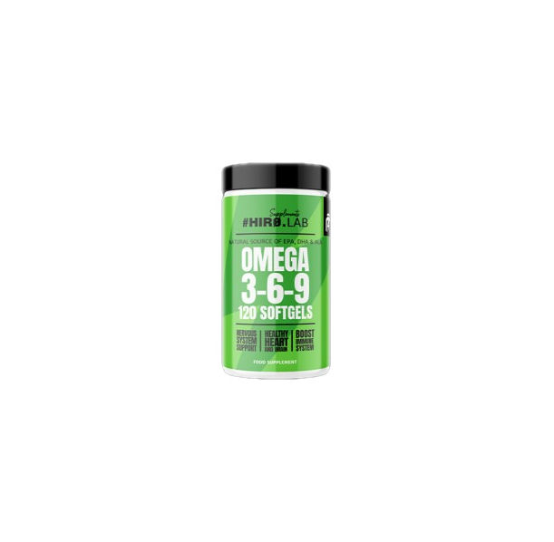 Hero.Lab - Omega 3-6-9 1000 mg / 120 Гел капсули, 120 дози