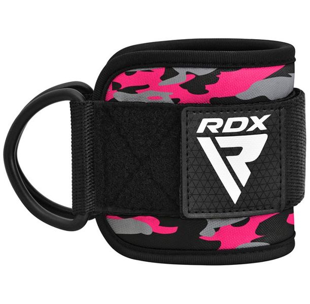 Наглезеници за фитнес(чифт) - RDX A4 Ankle Straps For Gym Cable Machine - Pink - WAN-A4CP-P