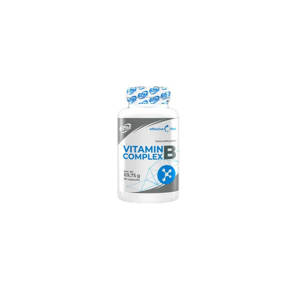 6PAK Nutrition - Vitamin B Complex / 90 капсули, 90 дози