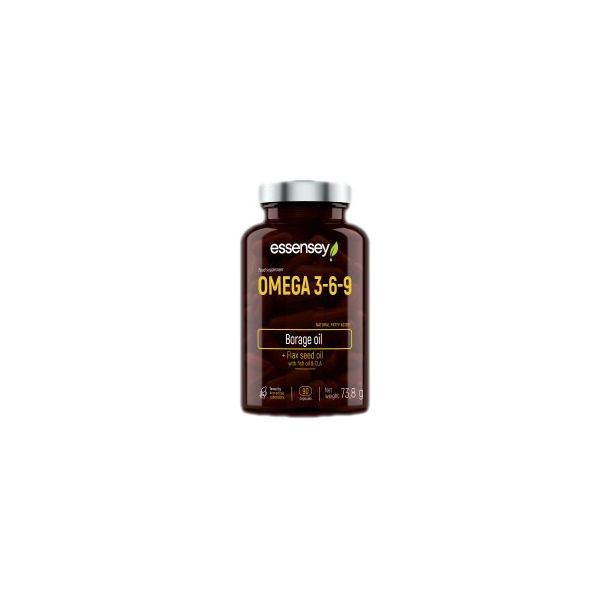 ESSENSEY - Omega 3-6-9 with Fish Oil / 90 Гел капсули, 45 дози