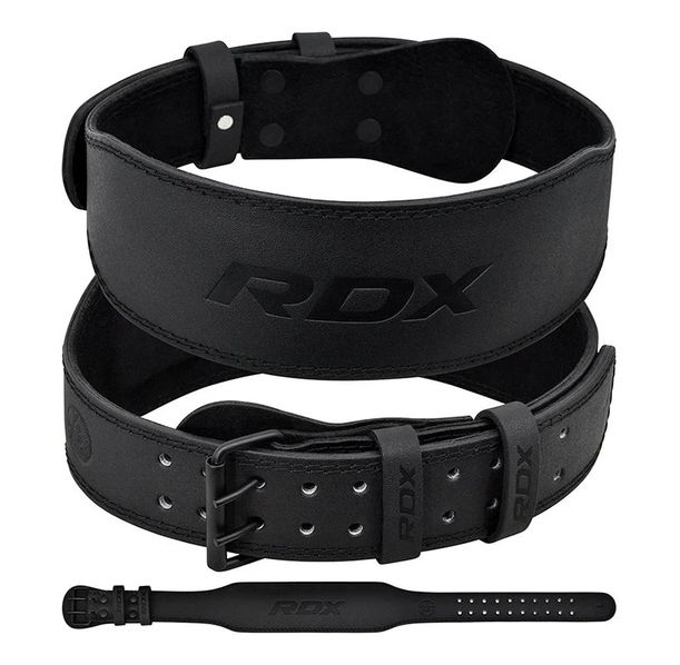 Фитнес колан - RDX 4 Inch Leather Weightlifting Gym Belt - WBS-4FB