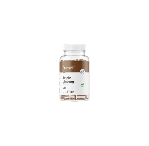 OstroVit - Triple Ginseng Complex / 90 капсули, 90 дози