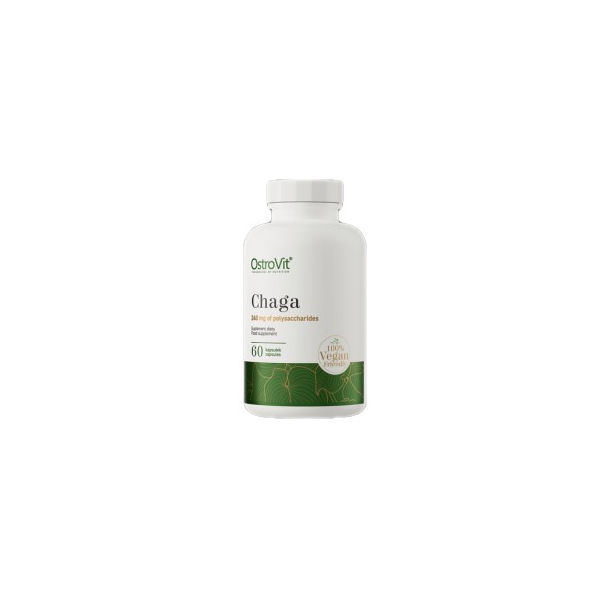 OstroVit - Chaga 600 mg | Vege / 60 капсули, 60 дози