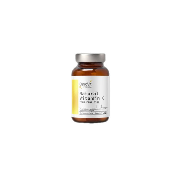 OstroVit - Natural Vitamin C 1000 mg / from Rose Hips / 30 капсули, 30 дози