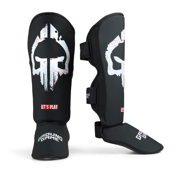 Протектори за крака  - Ground Game - LIGHT SHIN GUARDS SKULLZ