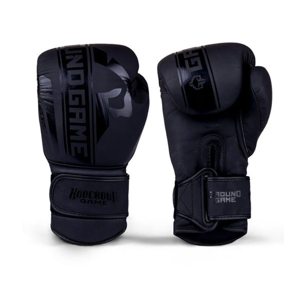 Боксови ръкавици - Ground Game - BOXING GLOVES STRIPE - Black