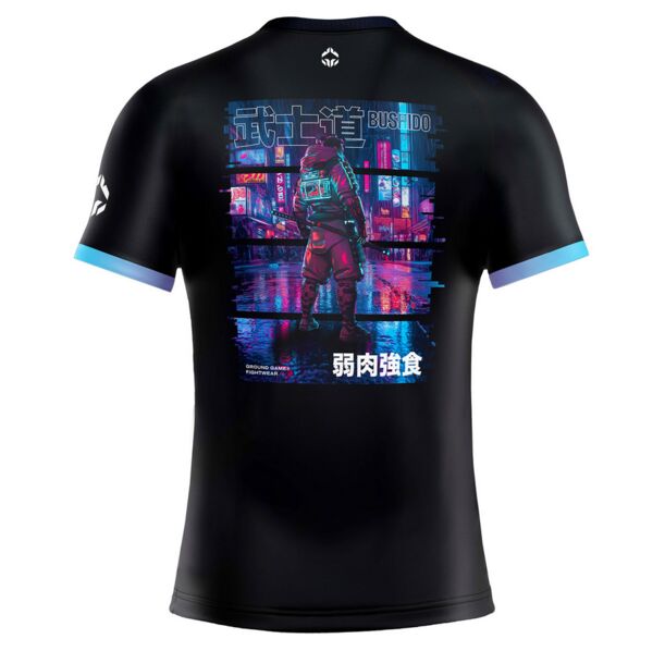 Рашгард - Ground Game - RASHGUARD Cyber Samurai - SHORT SLEEVE