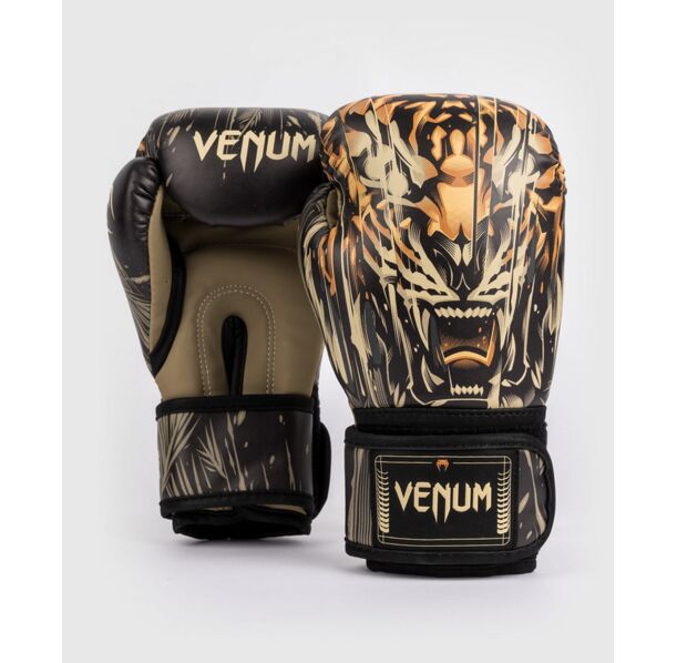 Venum Tiger Kids Boxing Gloves - Black/Neon Orange ​