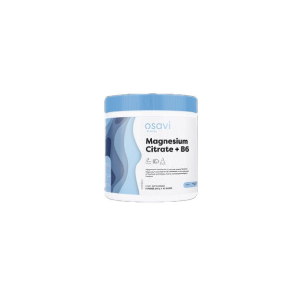 Osavi - Magnesium Citrate + B6 Powder / 250 грама, 62 дози