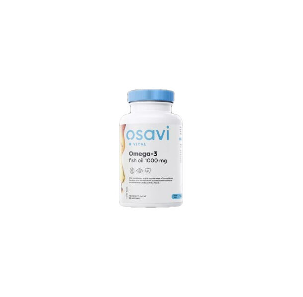 Osavi - Omega 3 Fish Oil 1000 mg | Molecularly Distilled / 60 Гел капсули, 30 дози