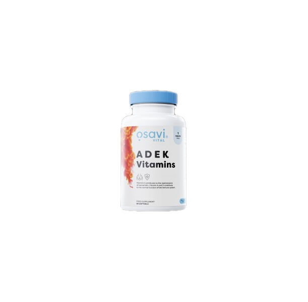 Osavi - ADEK Vitamins | A + D + E + K | with Quali-D® / 90 Гел капсули, 90 дози