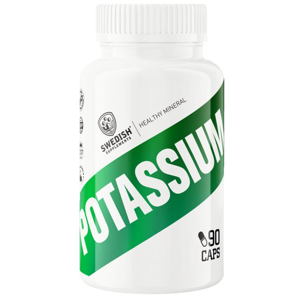 SWEDISH Supplements - Potassium Citrate 166 mg / 90 капсули, 30 дози