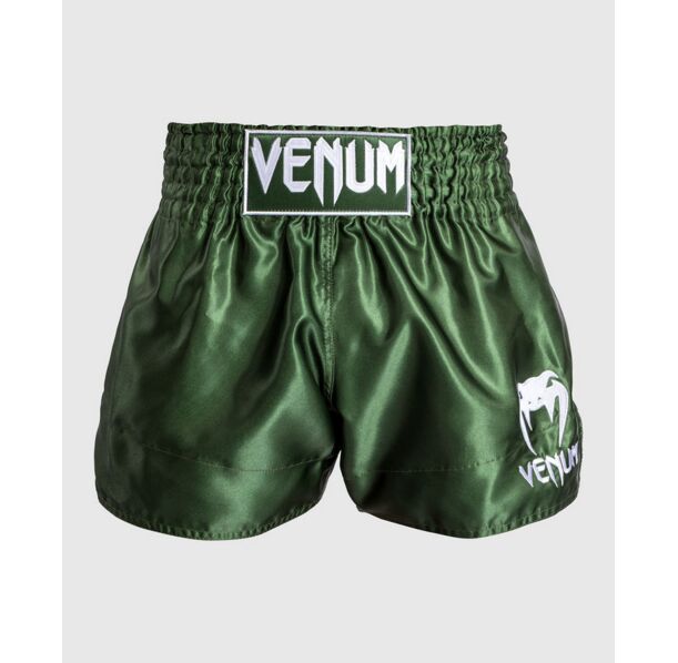 Муай Тай Шорти - Venum Classic Muay Thaï Short / Forest Green (Khaki/White)​