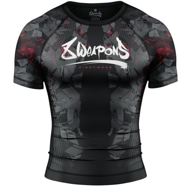 Рашгард - 8 WEAPONS - Rashguard Hit 2.0 - Black/Red