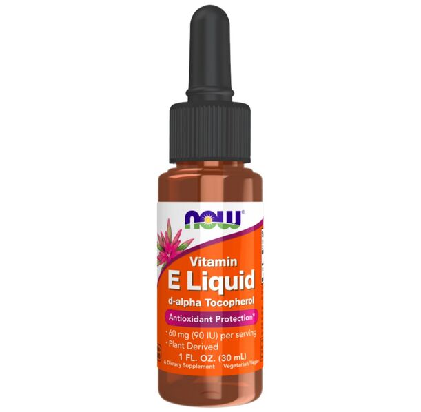 NOW Foods - Vitamin E-Oil Liquid | d-alpha Tocopherol (150 дози)