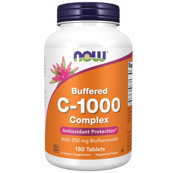 NOW Foods - Vitamin C-1000 Complex - Buffered with 250 mg Bioflavonoids (180 дози)