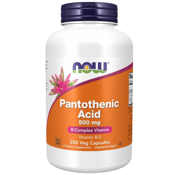 NOW Foods - Vitamin B-5 / Pantothenic Acid 500 mg (250 дози)