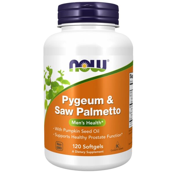 NOW Foods - Pygeum & Saw Palmetto / Healthy Prostate (60 дози)