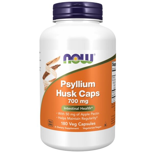 NOW Foods - Psyllium Husk 700 mg | with Apple Pectin (90 дози)