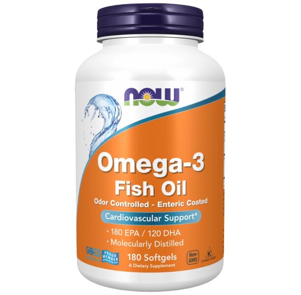 NOW Foods - Omega-3 Enteric Coated (180 дози)