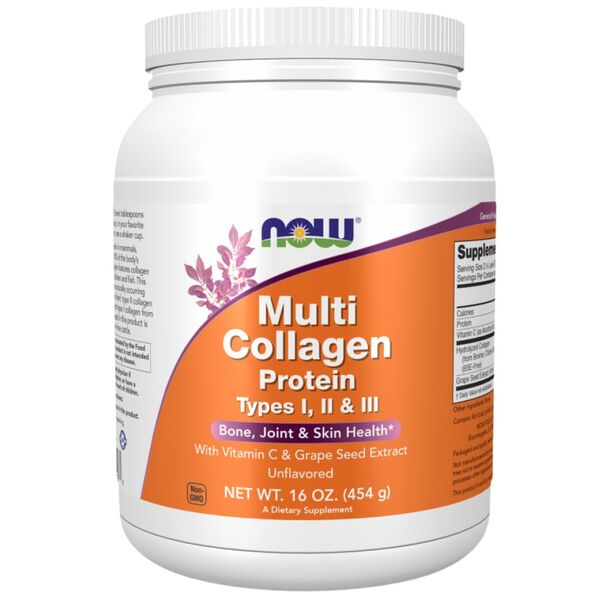 NOW Foods - Multi Collagen Protein Types I, II &amp; III Powder (35 дози)