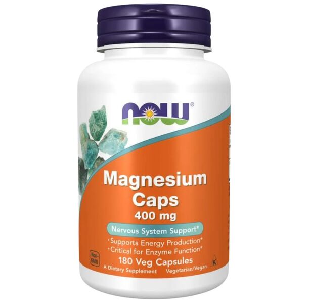 NOW Foods - Magnesium Caps 400 mg (180 дози)