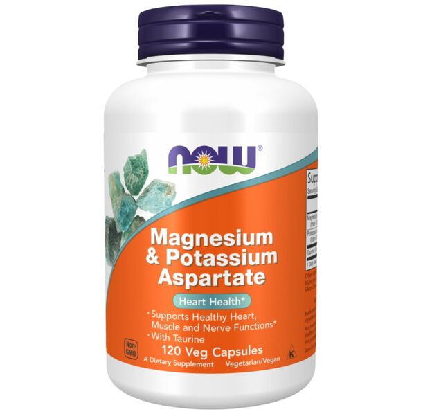 NOW Foods - Magnesium & Potassium Aspartate (60 дози)