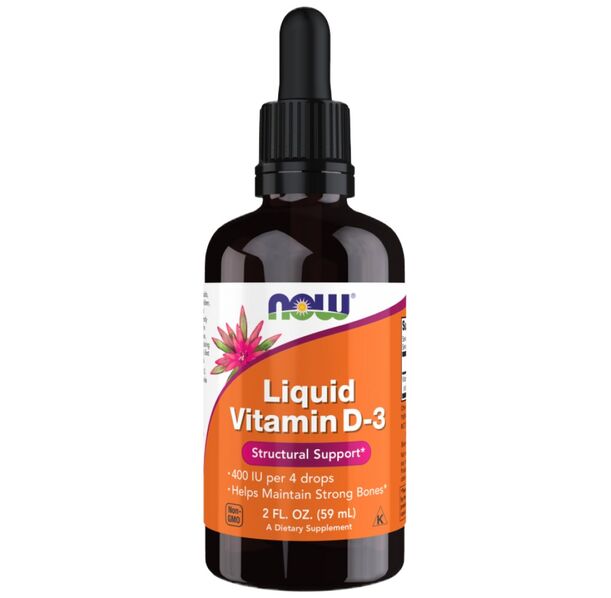 NOW Foods - Liquid Vitamin D-3 / 100 IU per drop (527 дози)