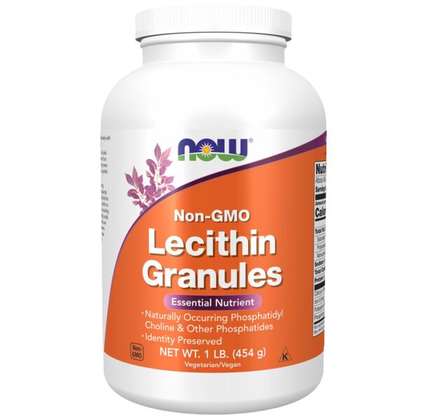 NOW Foods - Lecithin Granules Non-GMO (45 дози)
