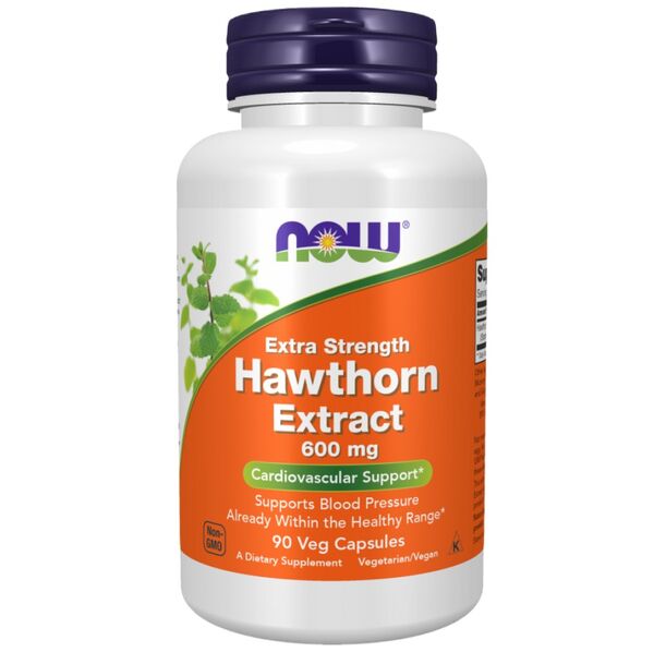 NOW Foods - Hawthorn Extract 600 mg | Extra Strength (90 дози)