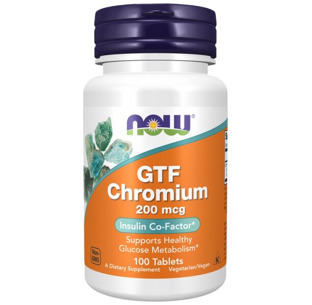 NOW Foods - GTF Chromium 200 mcg (100 дози)