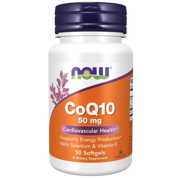 NOW Foods - CoQ10 50 mg + Vitamin E