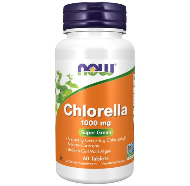 NOW Foods - Chlorella 1000 mg (20 дози)