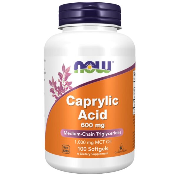 NOW Foods - Caprylic Acid 600 mg (100 дози)