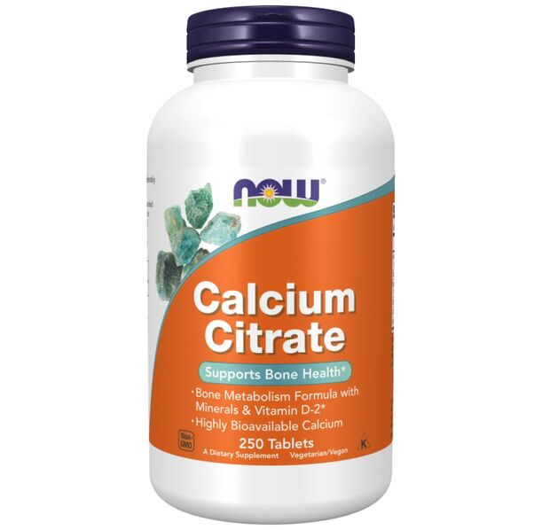 NOW Foods - Calcium Citrate with Minerals & Vitamin D-2 300 mg (125 дози)
