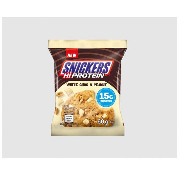 Mars Snickers Hi Protein Cookie - White Chocolate & Peanut - Протеинова Бисквита, Разфасовка 60g