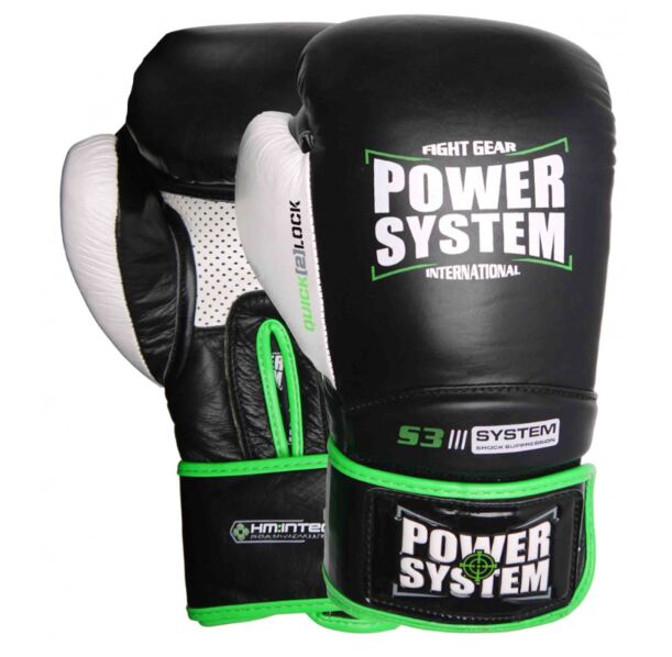 Power System Boxing Gloves Impact Evo - Black - Боксови Ръкавици, Цвят Черен,