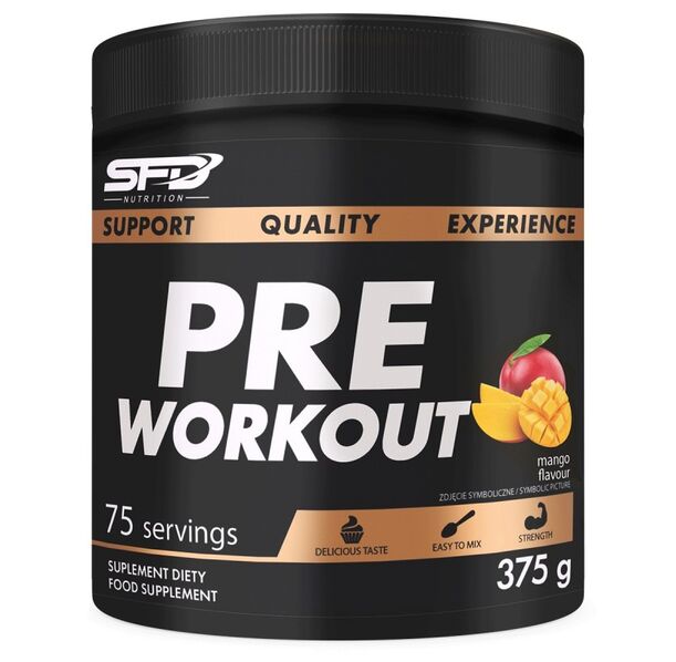 SFD Pre Workout - Азотен Бустер, Разфасовка 375g