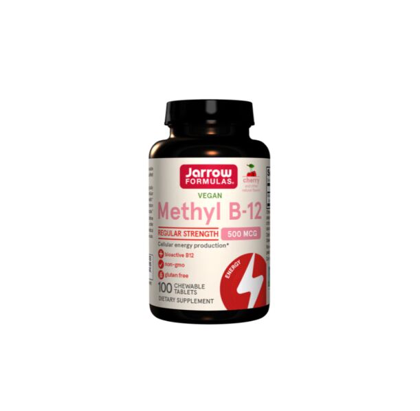Jarrow Formulas Methyl B-12 500 - Витамин B12, Разфасовка 100 Chew tabs