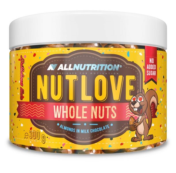 Allnutrition NutLove Whole Nuts - Almonds - Диетични Ядки, Разфасовка 300g