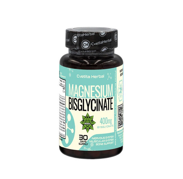 CVETITA HERBAL - Magnesium Bisglycinate 400 mg / 30 Tabs (30 дози)