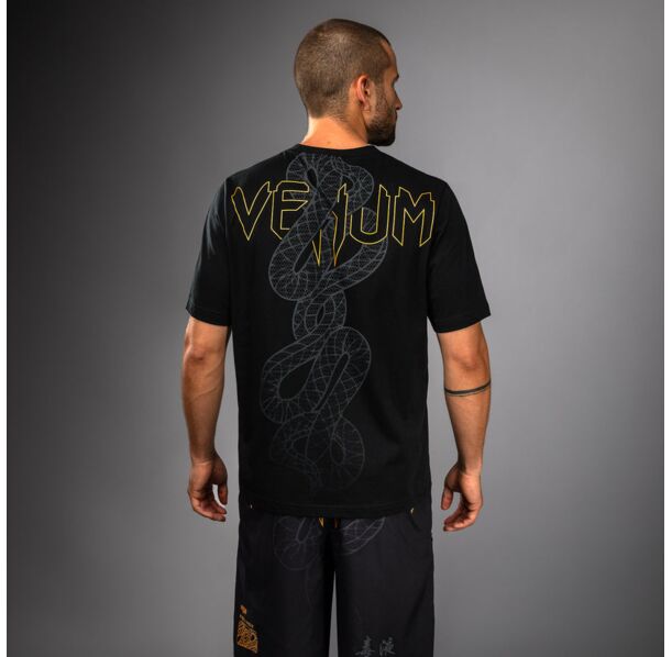 Тениска - Venum Serpenti T-Shirt - Black/Silver/Gold​