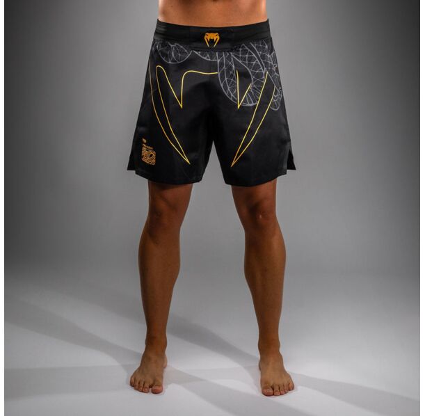 Шорти - Venum Serpenti Fight Shorts - Black/Silver/Gold​